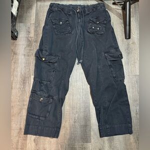 Free People Tahiti cargo pants in black